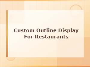 Custom Outline Displays for Restaurant Signage